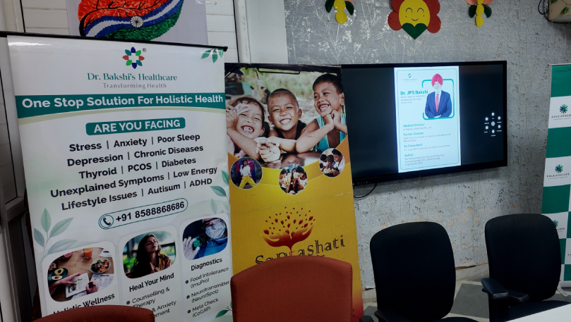 Event setup for children's emotional wellness workshop.