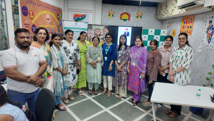 Group photo at Durga Saptashati Foundation workshop.