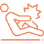 Person experiencing back or body pain
