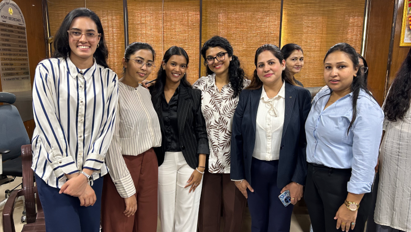 Team photo at Dwarka Court wellness camp.